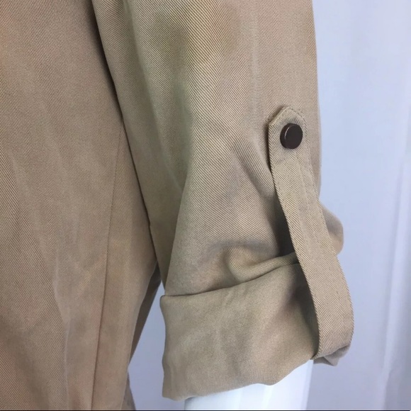 Cache Button Up Tencel Drawstring Shirt Dress - Picture 5 of 11